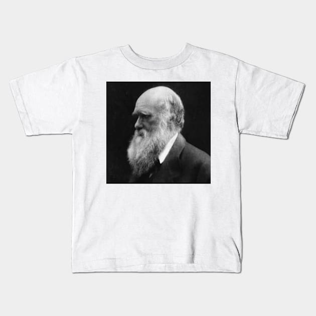 Charles Darwin Kids T-Shirt by Redbooster